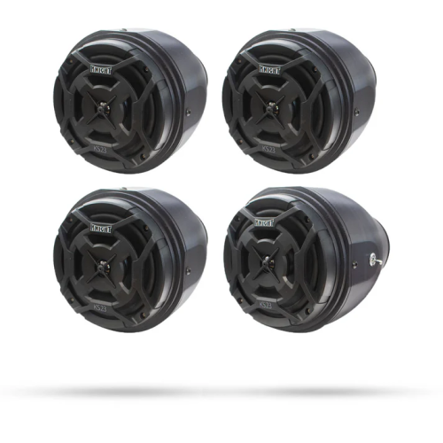 4 Waterproof Bluetooth Speaker Pods - 6.5 Inch Speakers - Group Kit