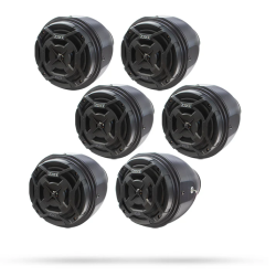 6 Waterproof Bluetooth Speaker Pods - 6.5 Inch Speakers - Party Kit