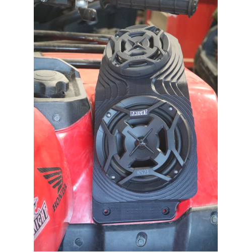 2014+ Honda Rancher, Forman, Rubicon Double Bluetooth ATV Speaker Pods - Fender Mounted