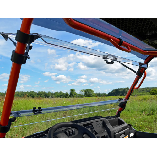 Kawasaki MULE PRO Scratch-Resistant Flip Windshield