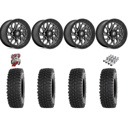 Frontline BDC 32x10-15 Tires on Fuel Runner Gloss Black Milled Wheels