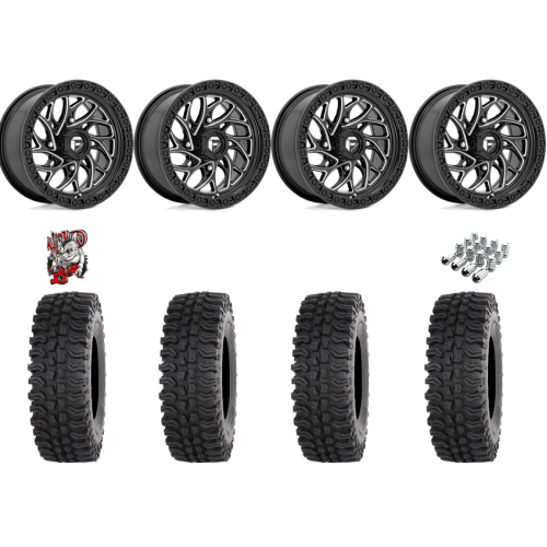 Frontline BDC 35x10-15 Tires on Fuel Runner Gloss Black Milled Wheels