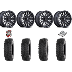 Frontline BDC 32x10-15 Tires on MSA M49 Creed Matte Black & Machined Wheels