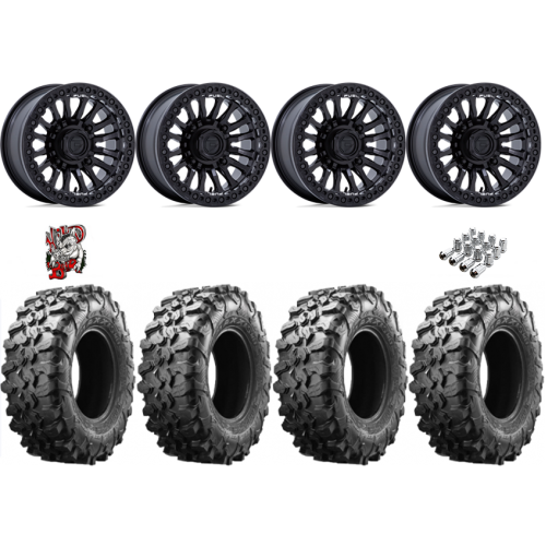 Maxxis Carnivore 33x10-15 Tires on Fuel Rincon Blackout Beadlock Wheels