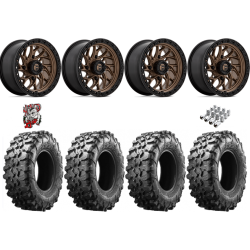 Maxxis Carnivore 32x10-15 Tires on Fuel Runner Matte Bronze Wheels