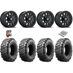 Maxxis Carnivore 33x10-15 Tires on Fuel Tactic Matte Black Wheels