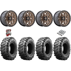 Maxxis Carnivore 33x10-15 Tires on Fuel Unit Matte Bronze Wheels