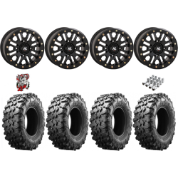 Maxxis Carnivore 28x10-14 Tires on HL23 Matte Black Beadlock Wheels