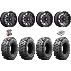 Maxxis Carnivore 32x10-15 Tires on MSA M45 Portal Gloss Black Milled Wheels