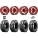 Maxxis Carnivore 32x10-15 Tires on Raceline Krank Red Wheels