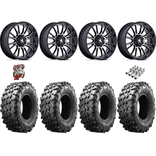 Maxxis Carnivore 31x10-15 Tires on MSA M51 Thunderlips Machined Wheels