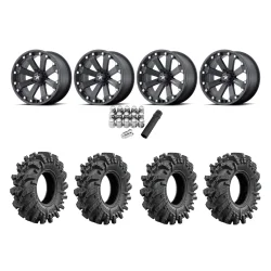 Intimidator 30x10-14 Tires on MSA M20 Kore Wheels