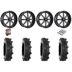 System 3 MT410 35x9-20 Tires on Fuel Maverick Matte Black Milled Wheels