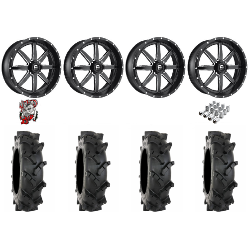 System 3 MT410 35x9-20 Tires on Fuel Maverick Matte Black Milled Wheels