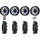 System 3 MT410 37-9-22 Tires on Fuel Runner Candy Blue Wheels