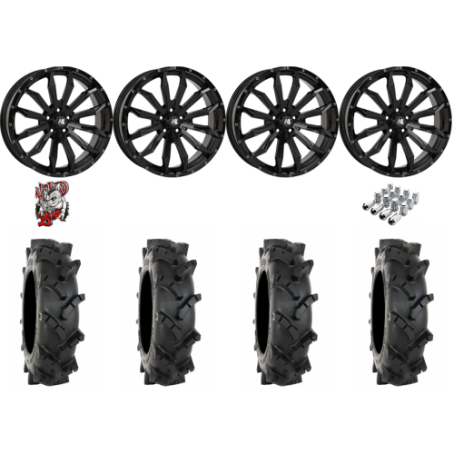 System 3 MT410 37x9-22 Tires on HL21 Gloss Black Wheels