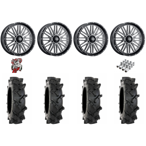 System 3 MT410 35x9-20 Tires on ITP Momentum Milled Wheels