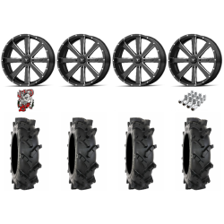 System 3 MT410 35x9-20 Tires on MSA M34 Flash Gloss Black Milled Wheels