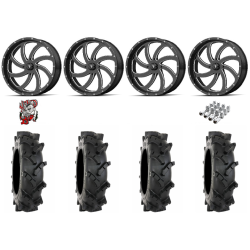 System 3 MT410 35x9-20 Tires on MSA M36 Switch Gloss Black Milled Wheels