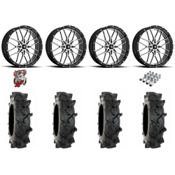 System 3 MT410 35x9-20 Tires on MSA M45 Portal Machined Wheels