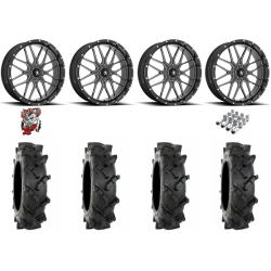 System 3 MT410 35x9-20 Tires on MSA M45 Portal Gloss Black Milled Wheels