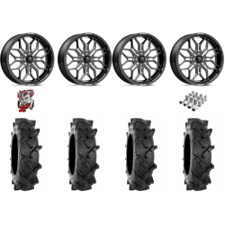 System 3 MT410 35x9-20 Tires on MSA M47 Sniper Gloss Black Milled Wheels