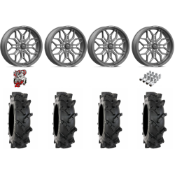 System 3 MT410 35x9-20 Tires on MSA M47 Sniper Gunmetal Milled Wheels