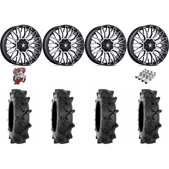 System 3 MT410 37-9-22 Tires on MSA M50 Clubber Machined Wheels
