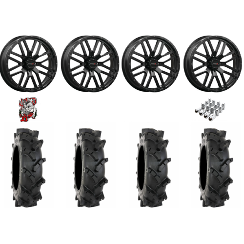 System 3 MT410 35x9-22 Tires on ST-3 Matte Black Wheels