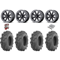 ITP Mega Mayhem 27x9-14 Tires on MSA M31 Lok2 Beadlock Wheels