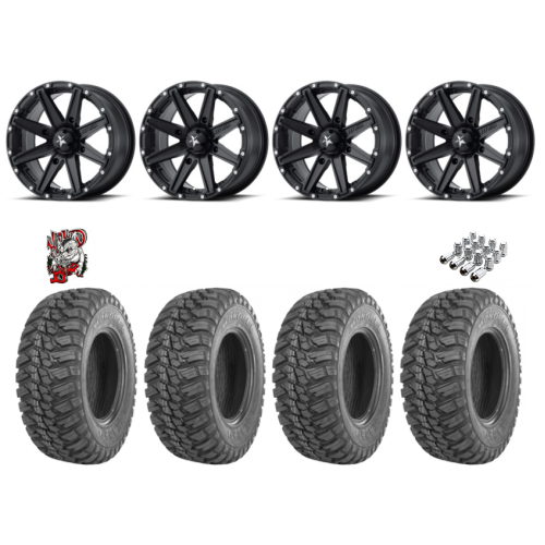 GBC Kanati Mongrel 28x10-14 Tires on MSA M33 Clutch Wheels