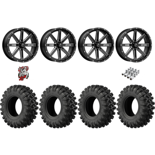 EFX MotoRavage XL 28x10-14 Tires on MSA M41 Boxer Wheels