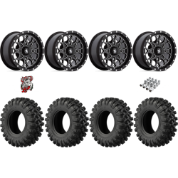 EFX MotoRavage XL 30x10-14 Tires on MSA M45 Portal Milled Wheels