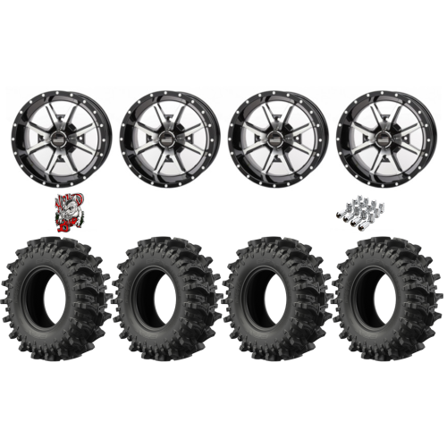 EFX MotoSlayer 30x9.5-14 Tires on Frontline 556 Machined Wheels