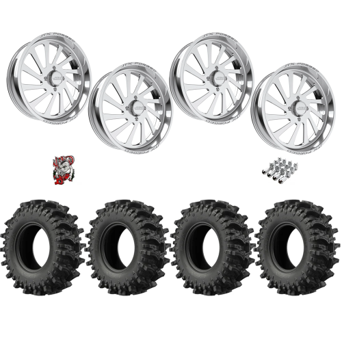 EFX MotoSlayer 37x10.5-24 Tires on JTX Forged Cycle Polished Wheels