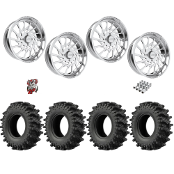 EFX MotoSlayer 40x10.5-24 Tires on JTX Forged Psycho Polished Wheels