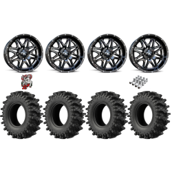 EFX MotoSlayer 30x9.5-14 Tires on MSA M26 Vibe Milled Wheels