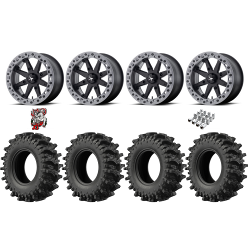 EFX MotoSlayer 28x9.5-14 Tires on MSA M31 Lok2 Beadlock Wheels