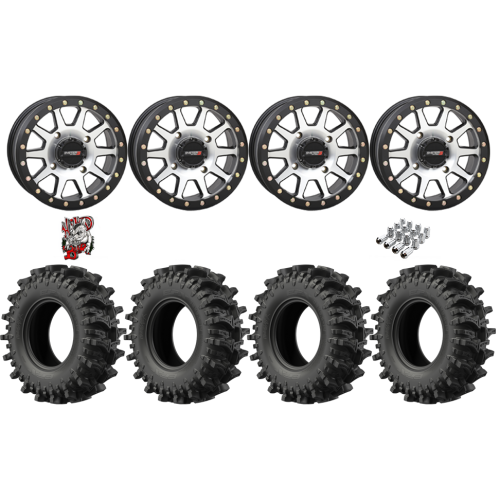 EFX MotoSlayer 30x9.5-14 Tires on SB-3 Machined Beadlock Wheels