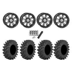 STI Outback Max 27x10-14 Tires on STI HD3 Black Wheels