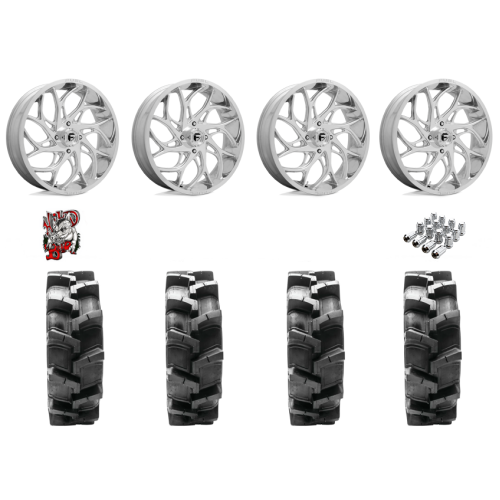 Quadboss QBT680 40x9.5-20 Tires on Fuel Runner Polished Wheels