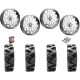 Quadboss QBT680 40x9.5-24 Tires on KG1 Forged KU007 Lotus Polished Wheels