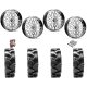 Quadboss QBT680 40x9.5-24 Tires on KG1 Forged KU014 Trident Polished Wheels