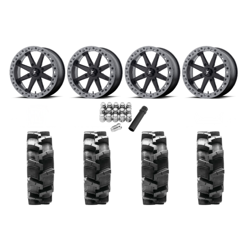 Quadboss QBT680 33x9.5-18 Tires on MSA M31 Lok2 Beadlock Wheels