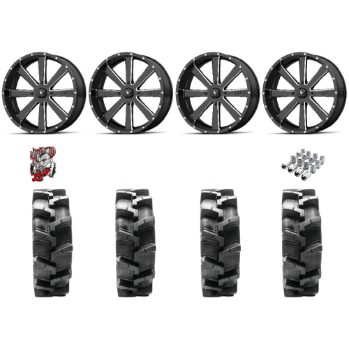 Quadboss QBT680 36x9.5-20 Tires on MSA M34 Flash Wheels