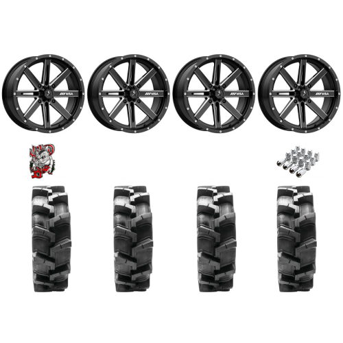 Quadboss QBT680 35x9.5-18 Tires on MSA M41 Boxer Wheels