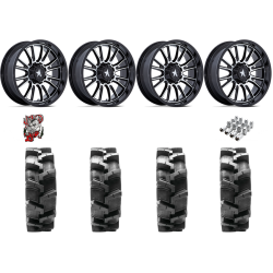 Quadboss QBT680 36x9.5-20 Tires on MSA M51 Thunderlips Machined Wheels