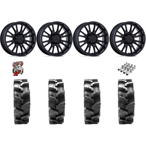 Quadboss QBT680 40x9.5-20 Tires on MSA M51 Thunderlips Matte Black Wheels