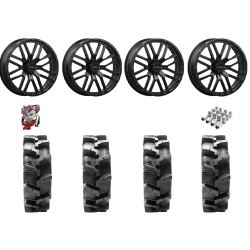 Quadboss QBT680 40x9.5-24 Tires on ST-3 Matte Black Wheels