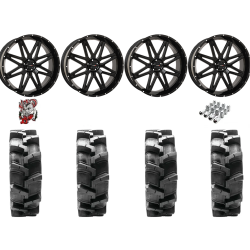 Quadboss QBT680 40x9.5-24 Tires on ST-7 Gloss Black (24x9) Wheels